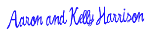 Aaron and Kelly Harrison signature image